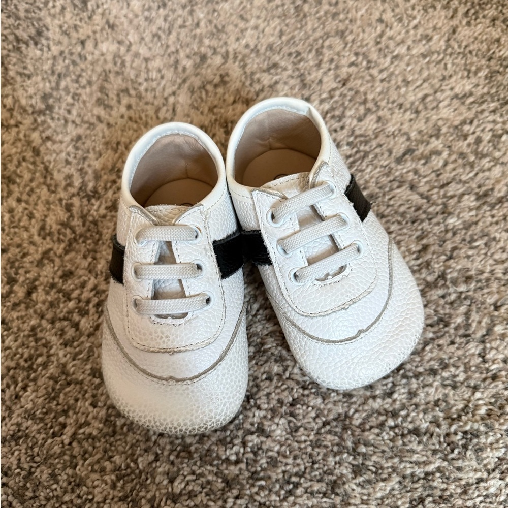 Little Love Bug Black and White Sneakers